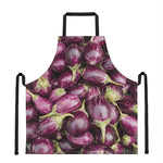 Eggplant Print Apron