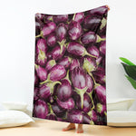 Eggplant Print Blanket