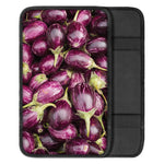 Eggplant Print Car Center Console Cover