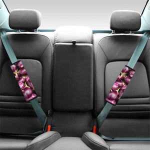 Eggplant Print Car Seat Belt Covers