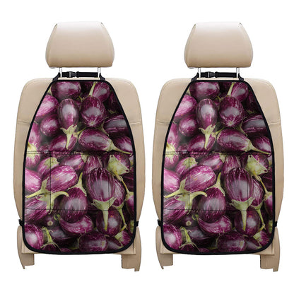 Eggplant Print Car Seat Organizers