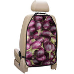 Eggplant Print Car Seat Organizers