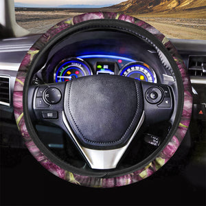 Eggplant Print Car Steering Wheel Cover