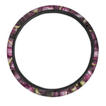 Eggplant Print Car Steering Wheel Cover