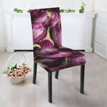 Eggplant Print Dining Chair Slipcover