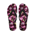 Eggplant Print Flip Flops