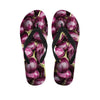 Eggplant Print Flip Flops