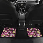 Eggplant Print Front and Back Car Floor Mats