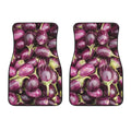 Eggplant Print Front Car Floor Mats
