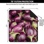 Eggplant Print Futon Protector