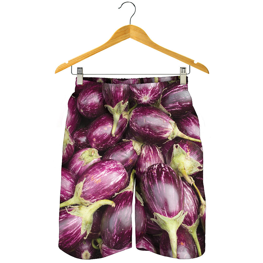 Eggplant Print Men's Shorts