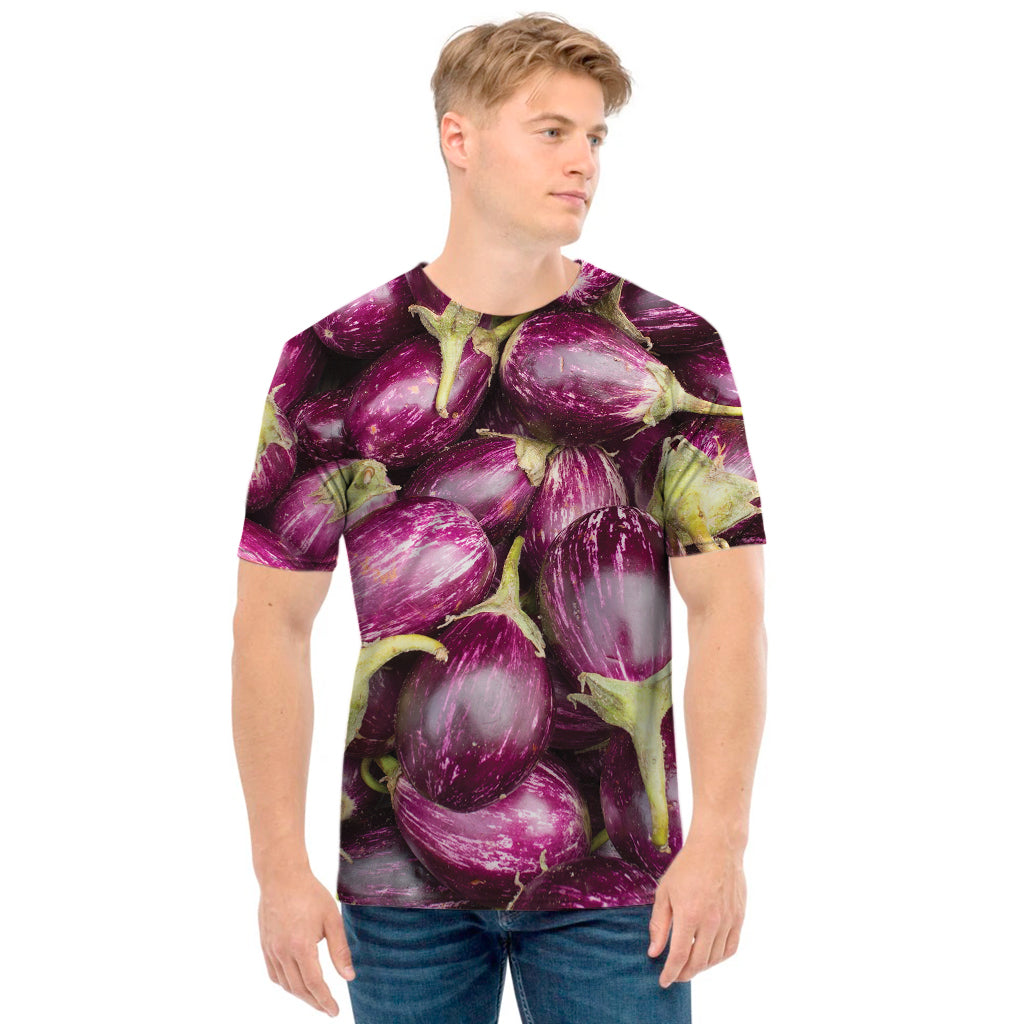 Eggplant Print Men's T-Shirt