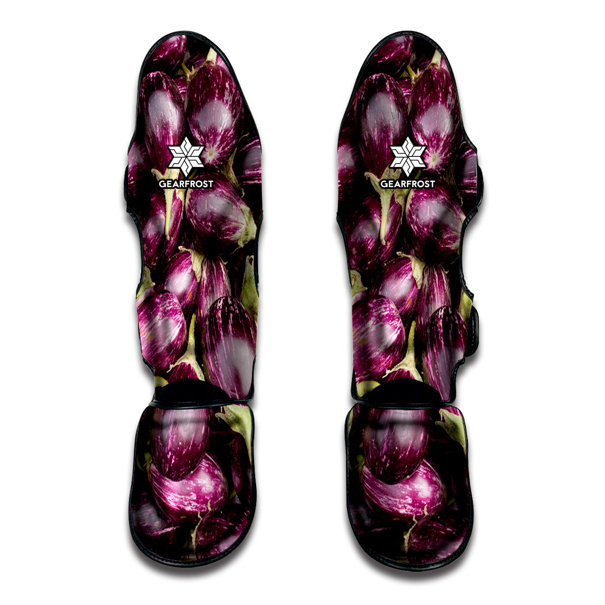 Eggplant Print Muay Thai Shin Guard