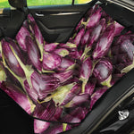 Eggplant Print Pet Car Back Seat Cover