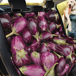Eggplant Print Pet Car Back Seat Cover