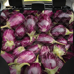 Eggplant Print Pet Car Back Seat Cover