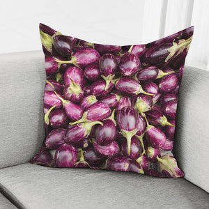 Eggplant Print Pillow Cover