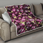 Eggplant Print Quilt
