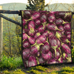 Eggplant Print Quilt