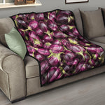 Eggplant Print Quilt