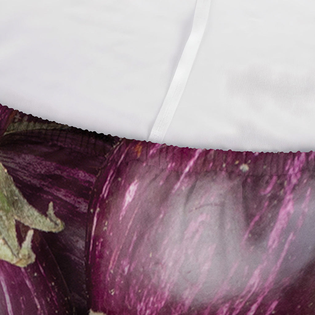Eggplant Print Sofa Cover