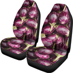 Eggplant Print Universal Fit Car Seat Covers