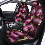 Eggplant Print Universal Fit Car Seat Covers