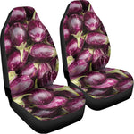 Eggplant Print Universal Fit Car Seat Covers