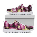 Eggplant Print White Running Shoes