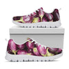 Eggplant Print White Sneakers