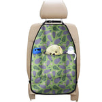 Eggplant With Leaves And Flowers Print Car Seat Organizers