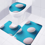 Eggs Pattern Print 3 Piece Bath Mat Set