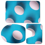 Eggs Pattern Print 3 Piece Bath Mat Set