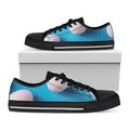 Eggs Pattern Print Black Low Top Sneakers