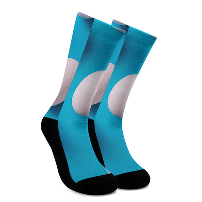 Eggs Pattern Print Crew Socks