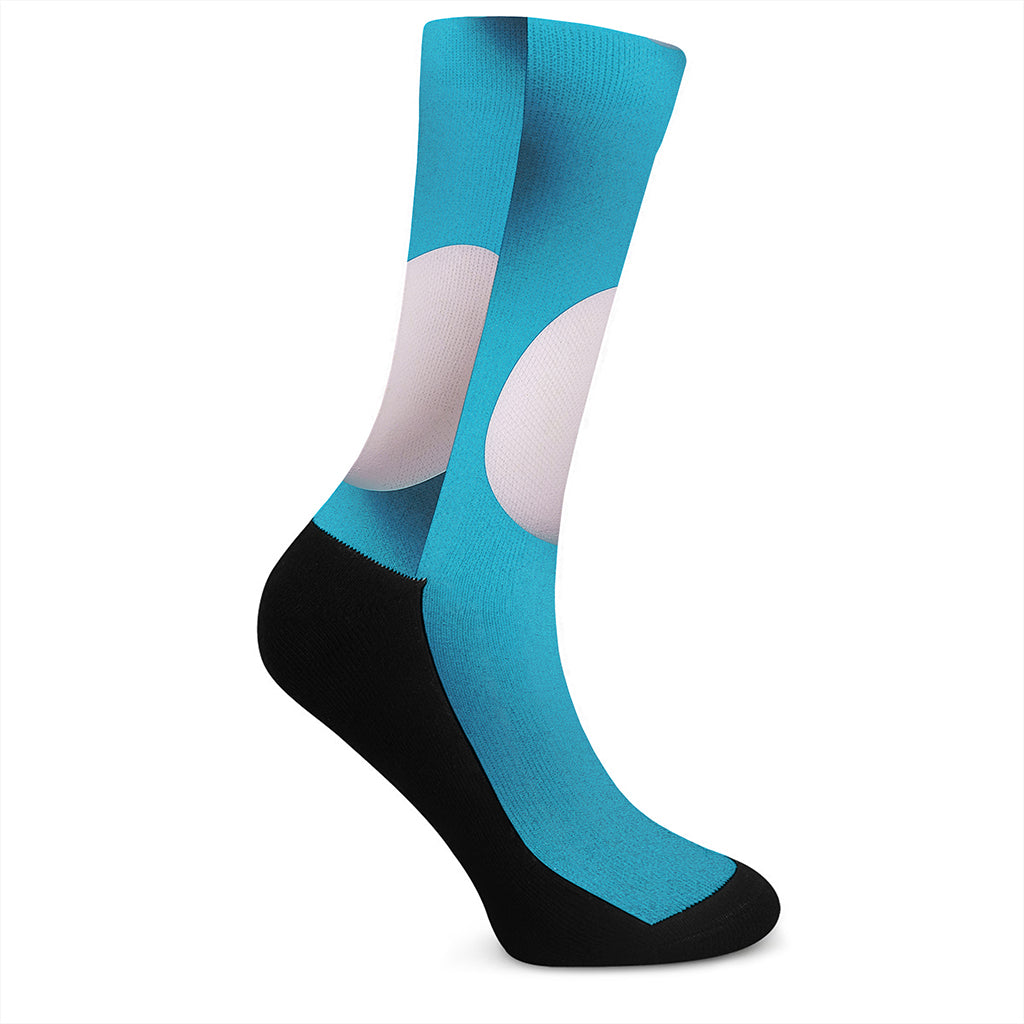 Eggs Pattern Print Crew Socks