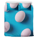 Eggs Pattern Print Duvet Cover Bedding Set