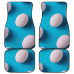 Eggs Pattern Print Front and Back Car Floor Mats
