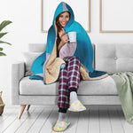 Eggs Pattern Print Hooded Blanket