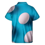 Eggs Pattern Print Men's Short Sleeve Shirt
