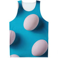 Eggs Pattern Print Men's Tank Top