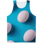 Eggs Pattern Print Men's Tank Top