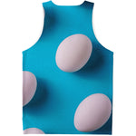 Eggs Pattern Print Men's Tank Top
