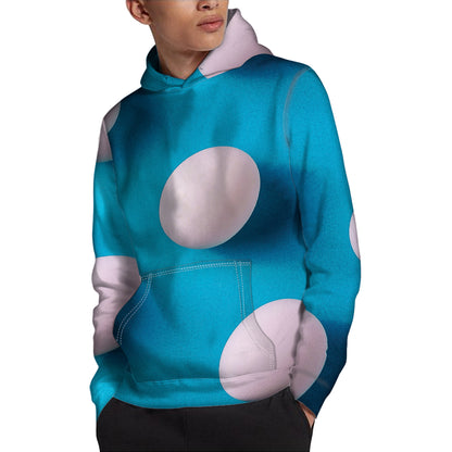 Eggs Pattern Print Pullover Hoodie