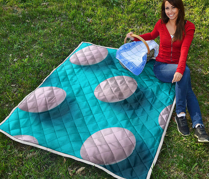 Eggs Pattern Print Quilt