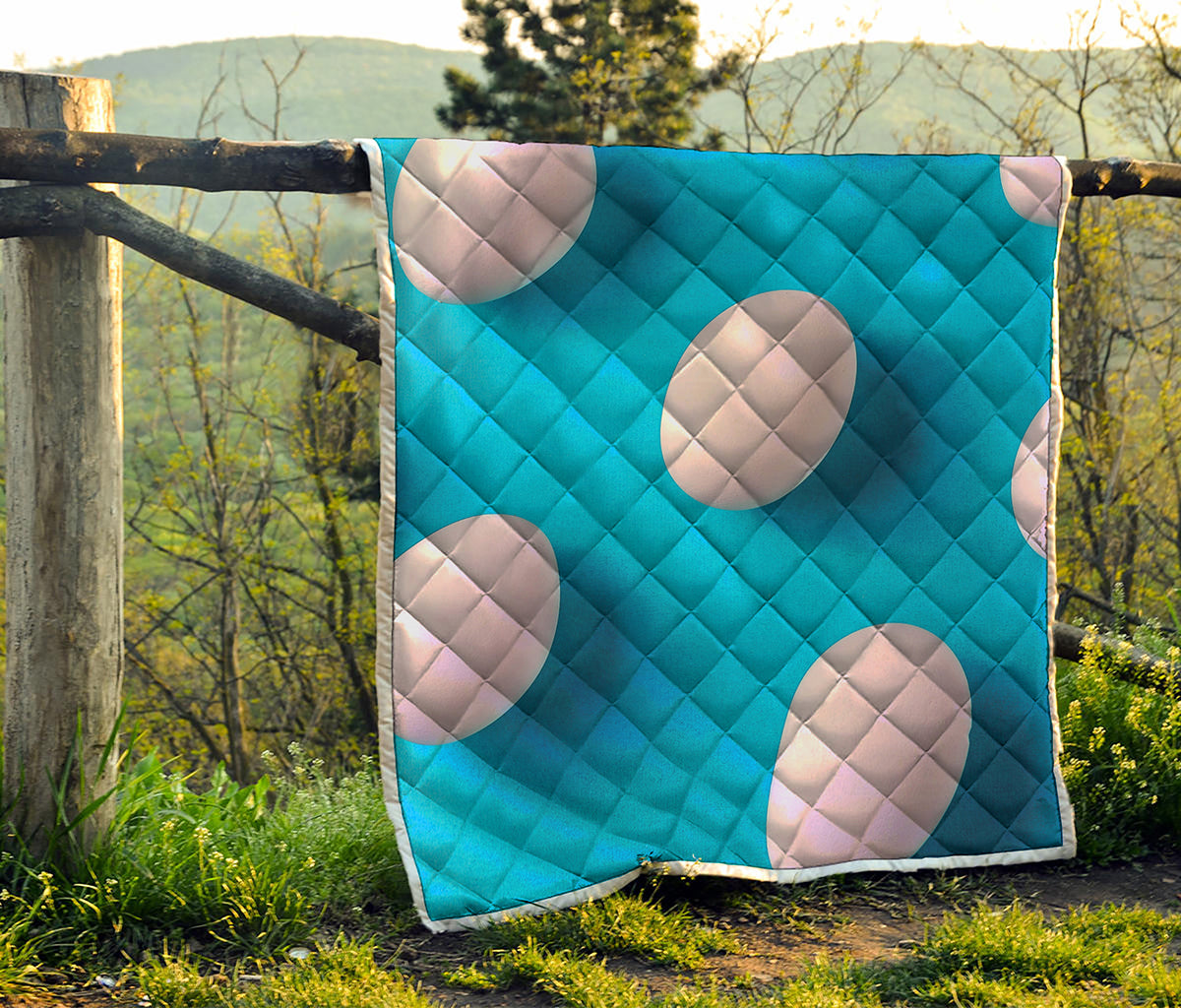 Eggs Pattern Print Quilt