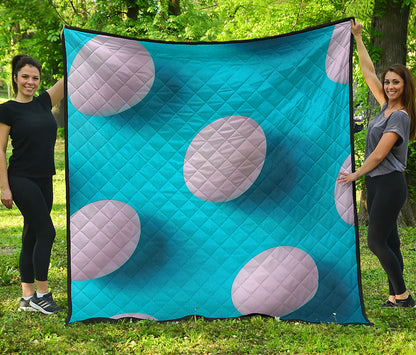 Eggs Pattern Print Quilt