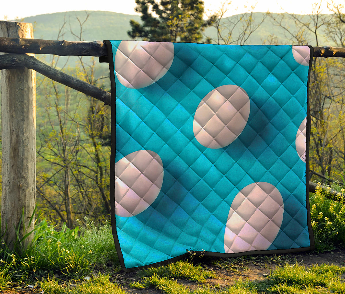 Eggs Pattern Print Quilt