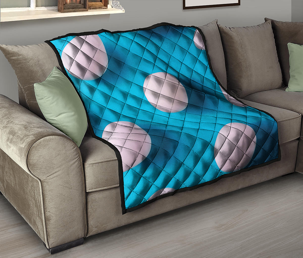 Eggs Pattern Print Quilt