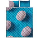 Eggs Pattern Print Quilt Bed Set